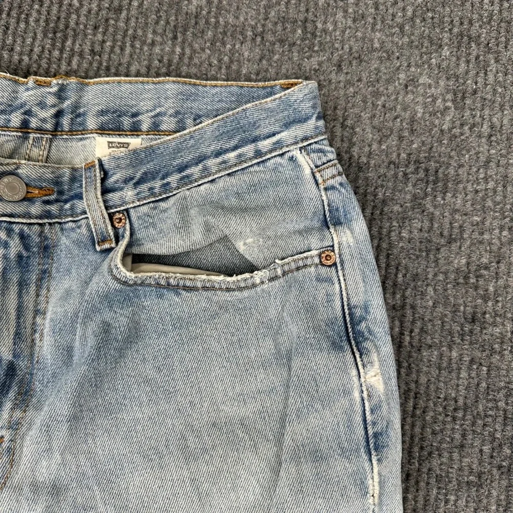 Vintage‎ 90s Levi's 550 Relaxed Fit Jeans Mens 33x32 Light Wash Distressed Denim